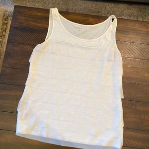 Loft size medium white top